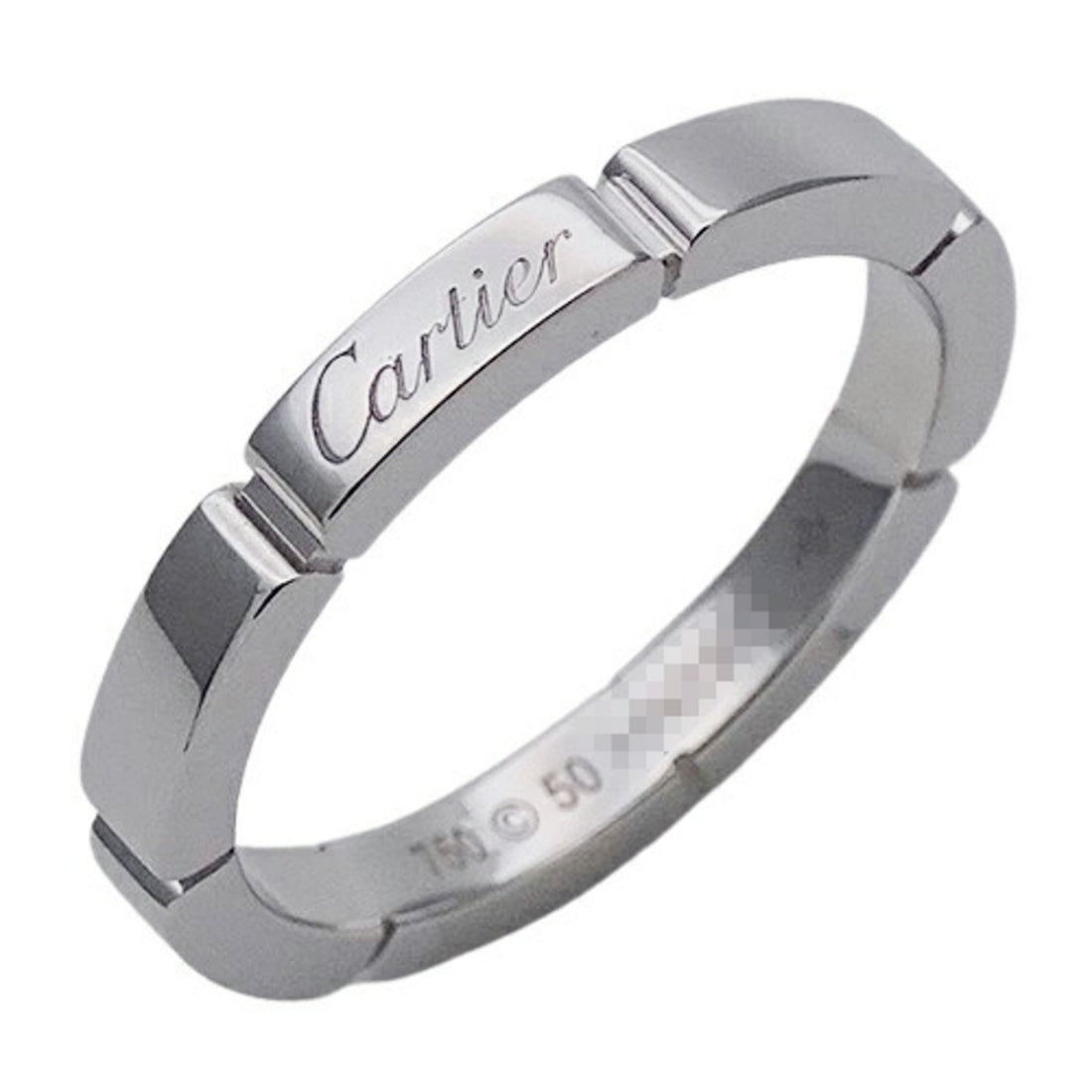 Cartier Maillon panthere Silver White Gold Ring 