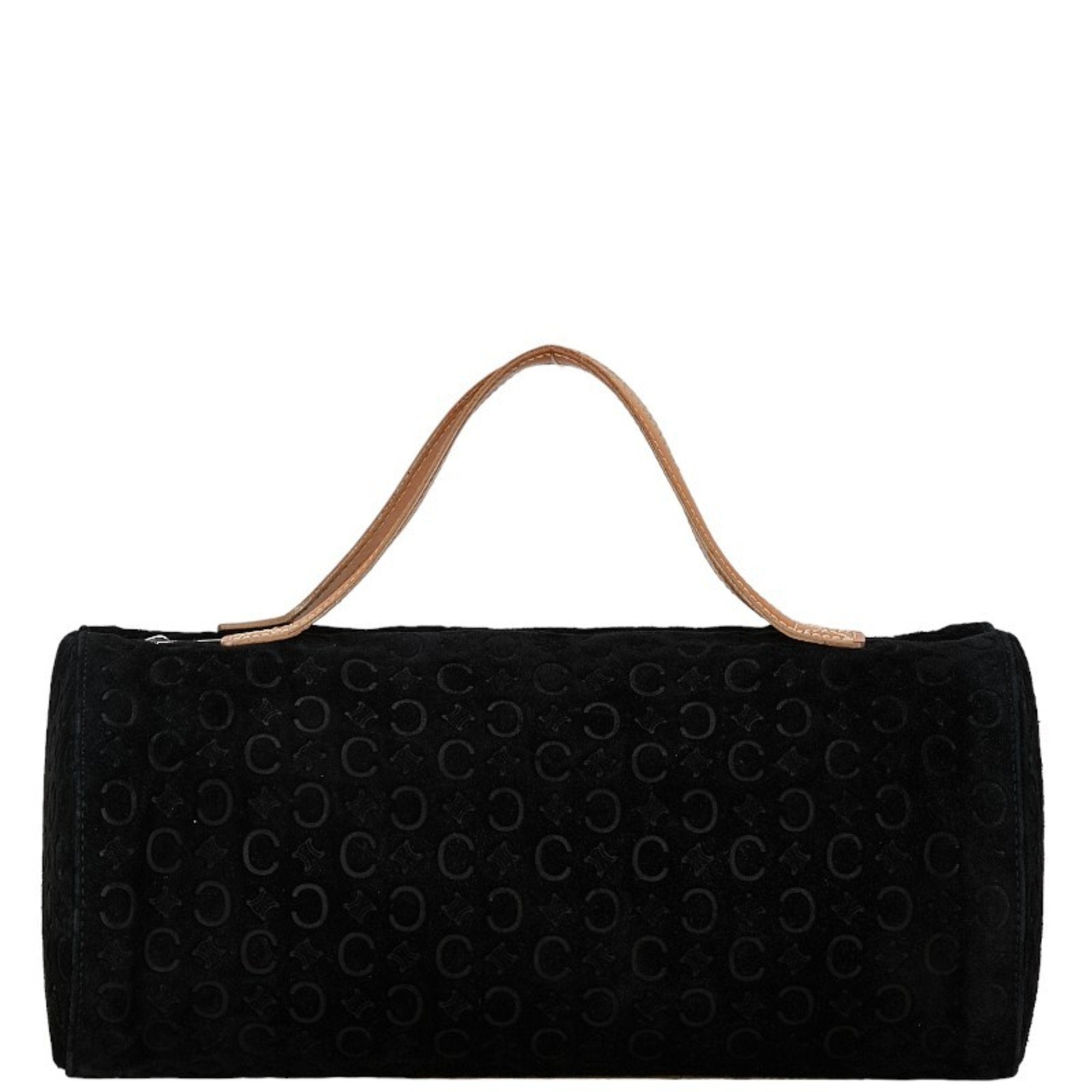 Céline Macadam Black Suede Handbag 