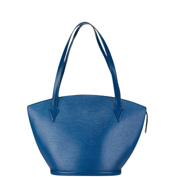 Louis Vuitton Saint Jacques Blue Leather Tote Bag