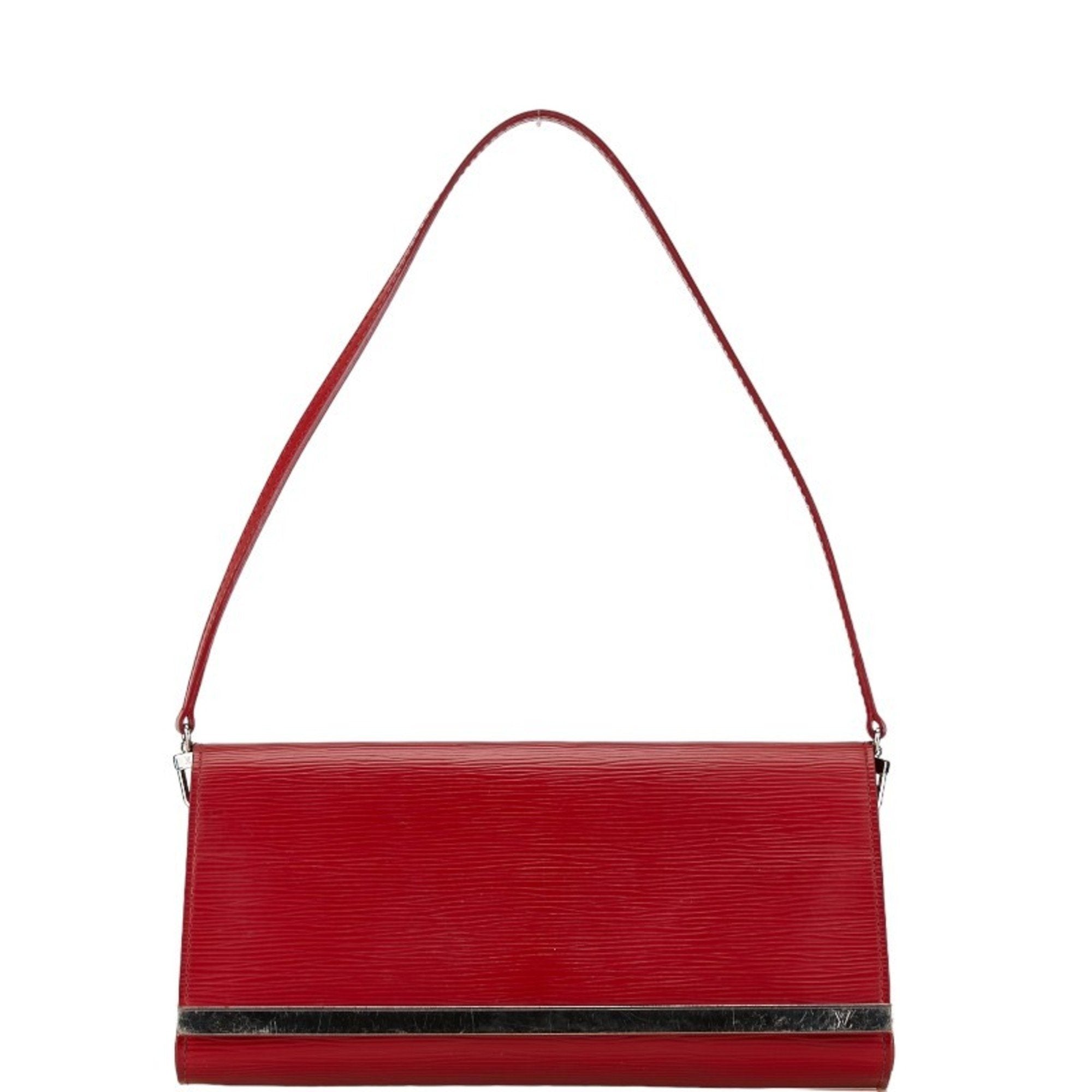 Louis Vuitton Sévigné Red Leather Shoulder Bag