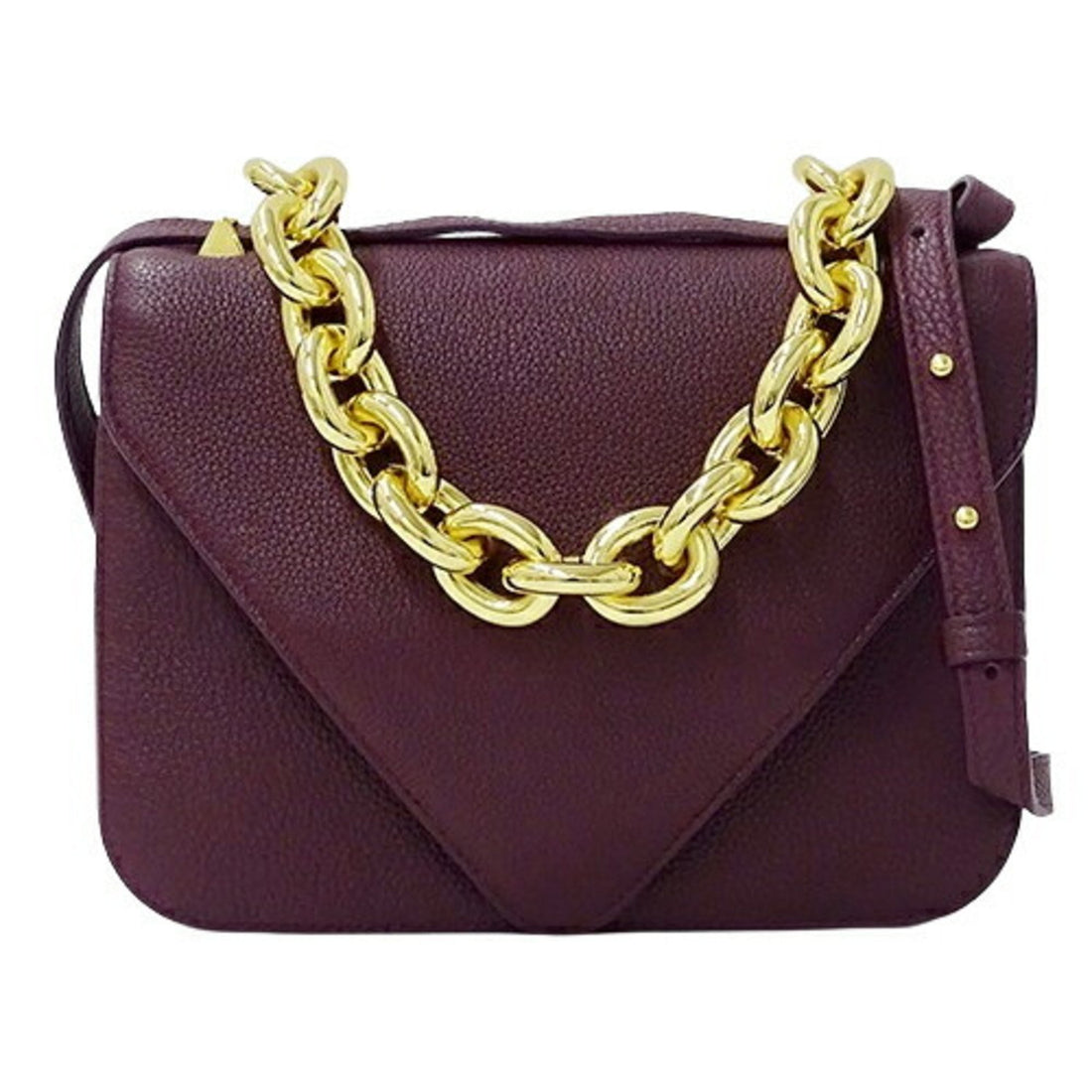 Bottega Veneta Mount Purple Leather Shoulder Bag