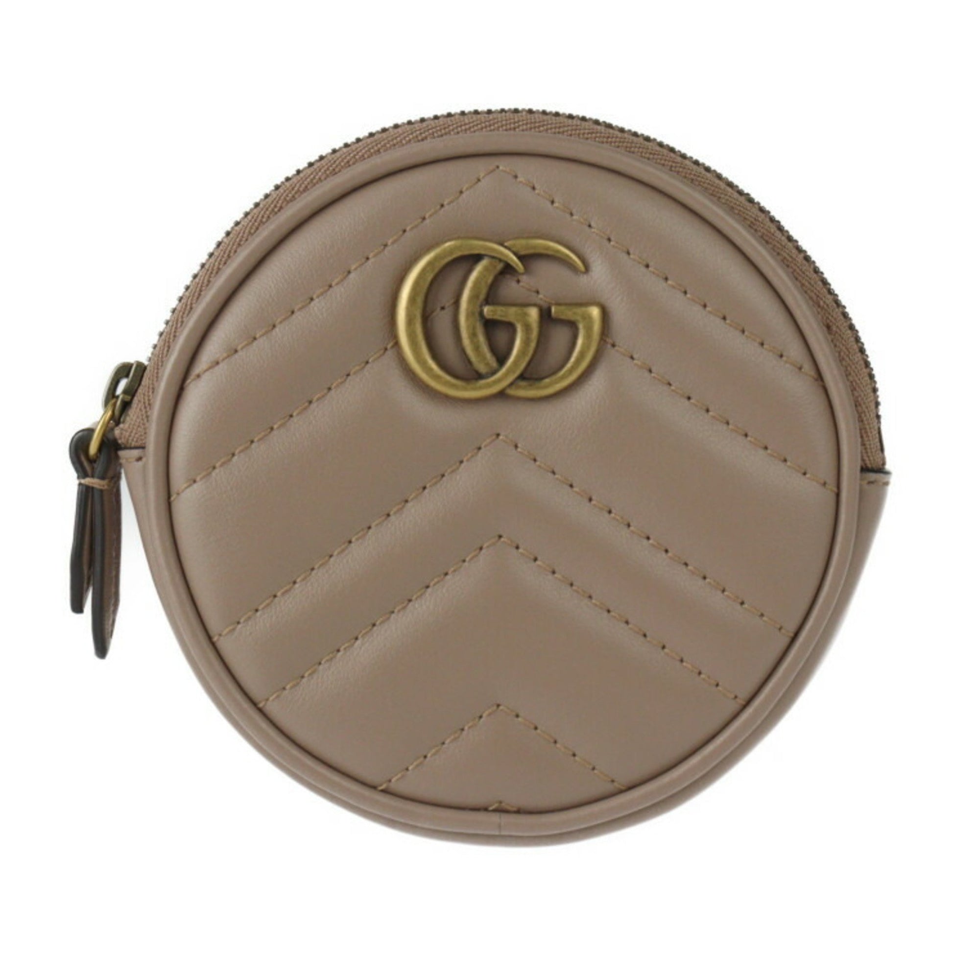 Gucci GG Marmont Brown Leather Wallet 