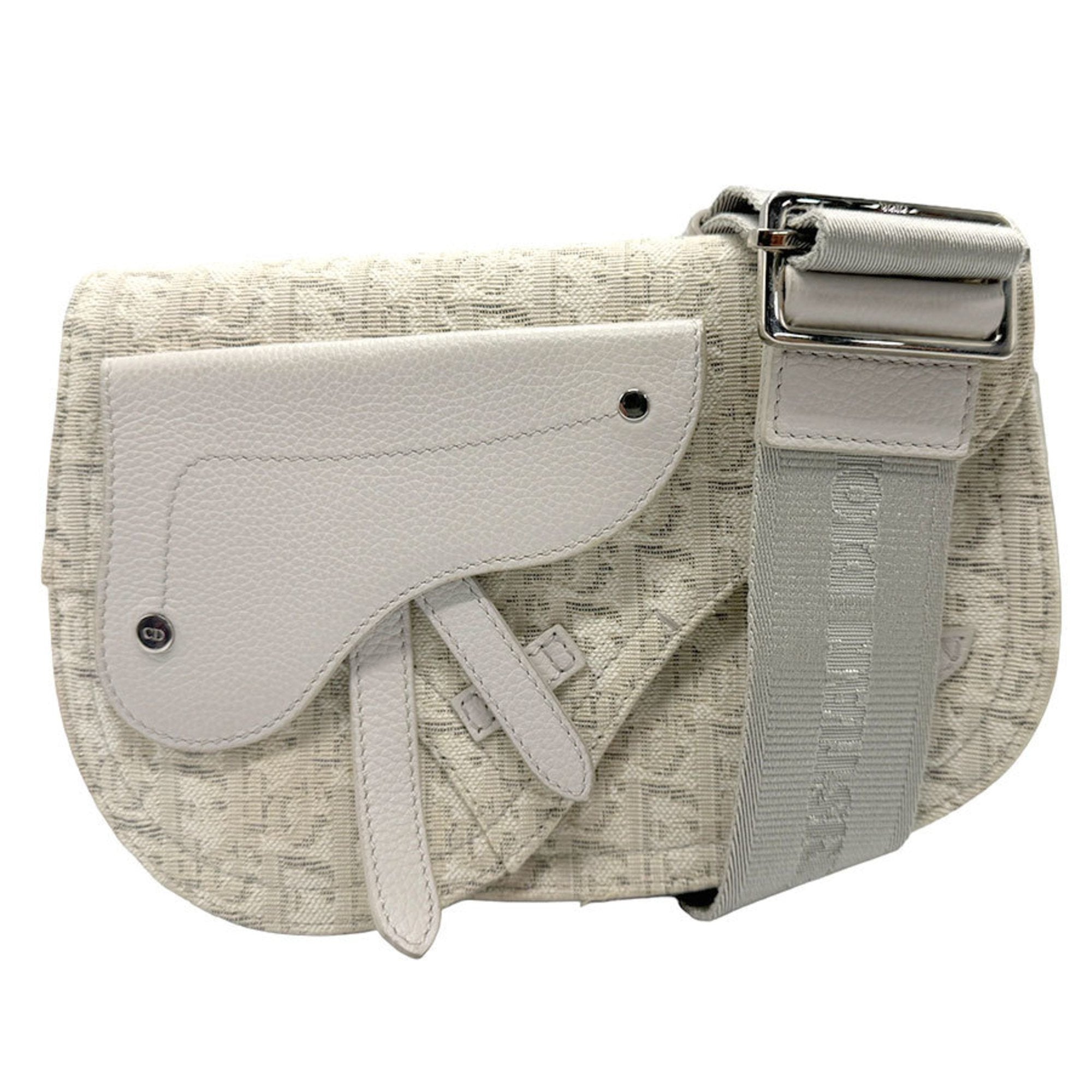 Dior Saddle Beige Canvas Shoulder Bag