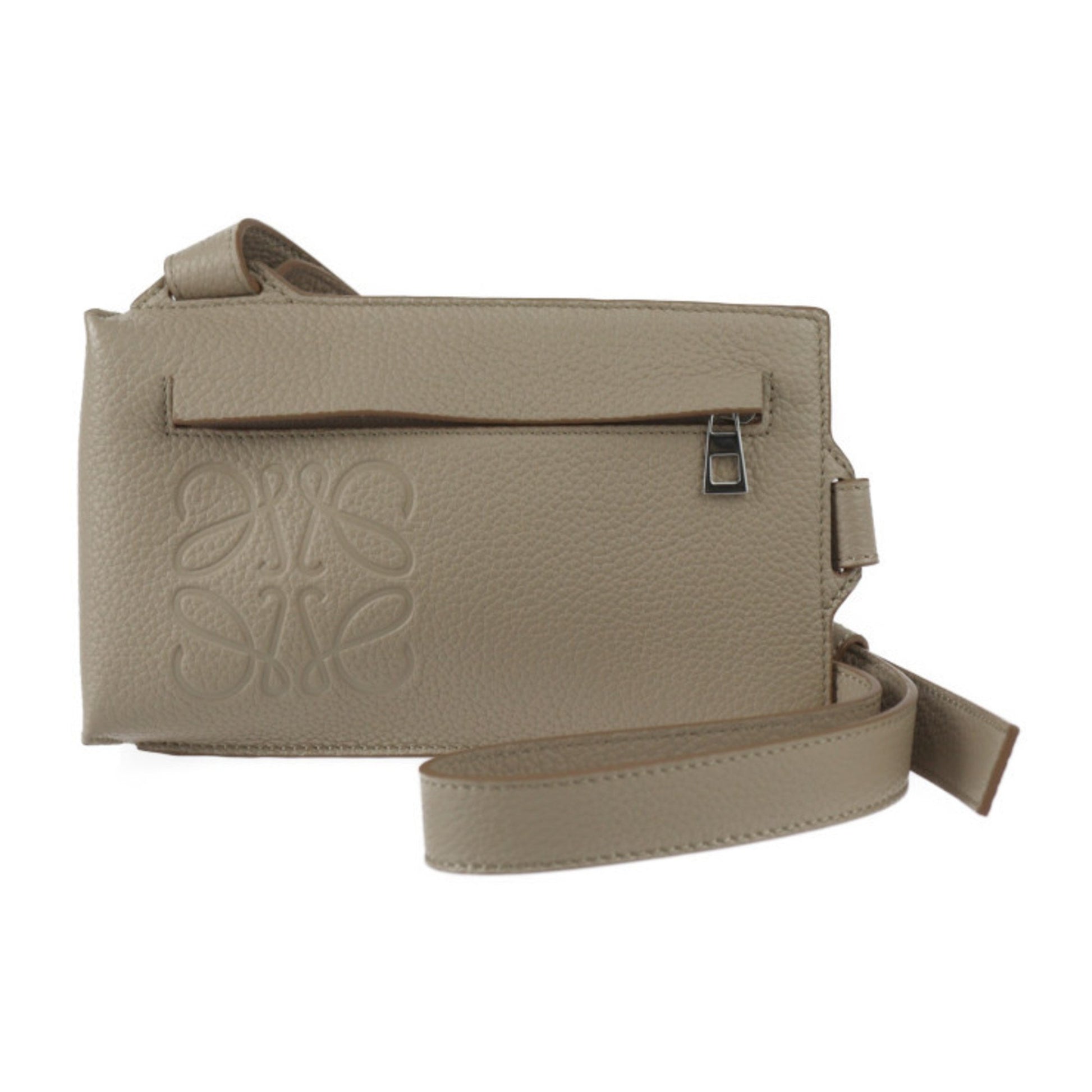 Loewe T pouch Beige Pony-Style Calfskin Shoulder Bag