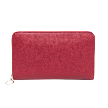 Bulgari Bvlgari bvlgari Red Leather Wallet 