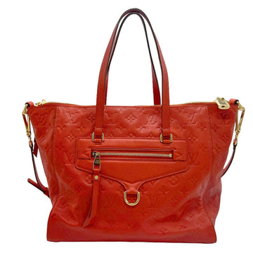 Louis Vuitton Bastille Orange Leather Tote Bag