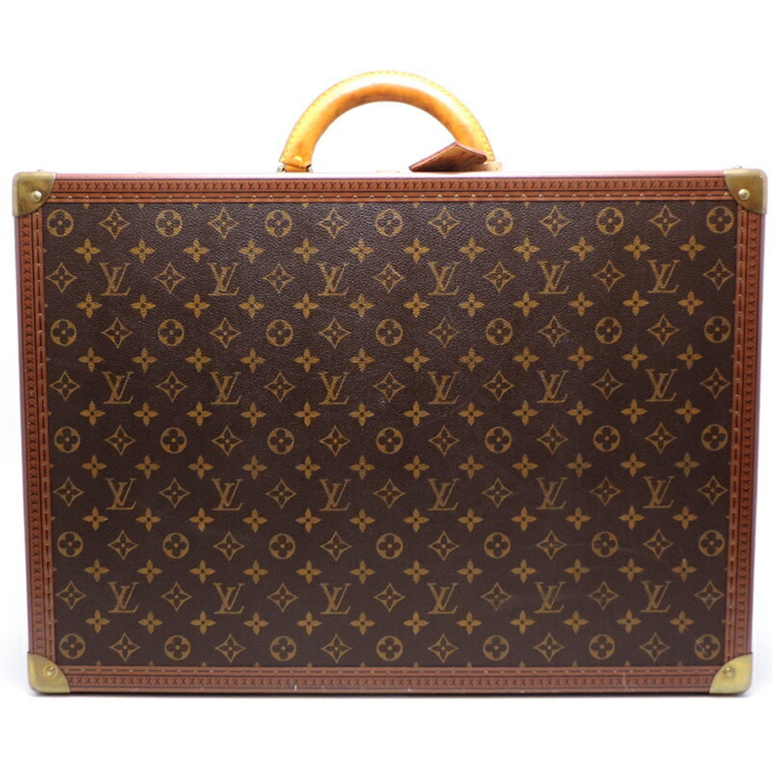 Louis Vuitton Président Brown Canvas Briefcase Bag