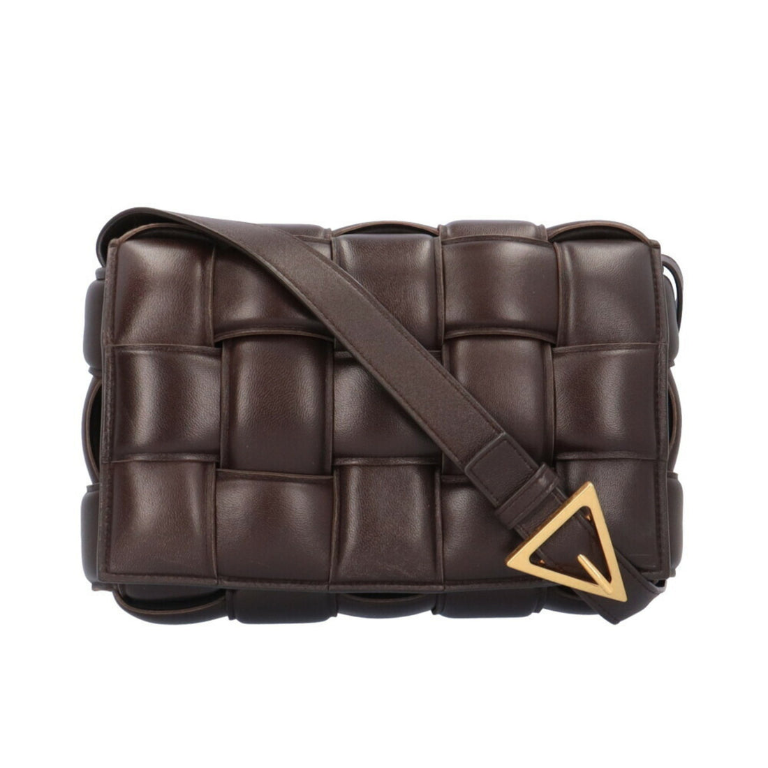 Bottega Veneta Cassette Brown Leather Shoulder Bag