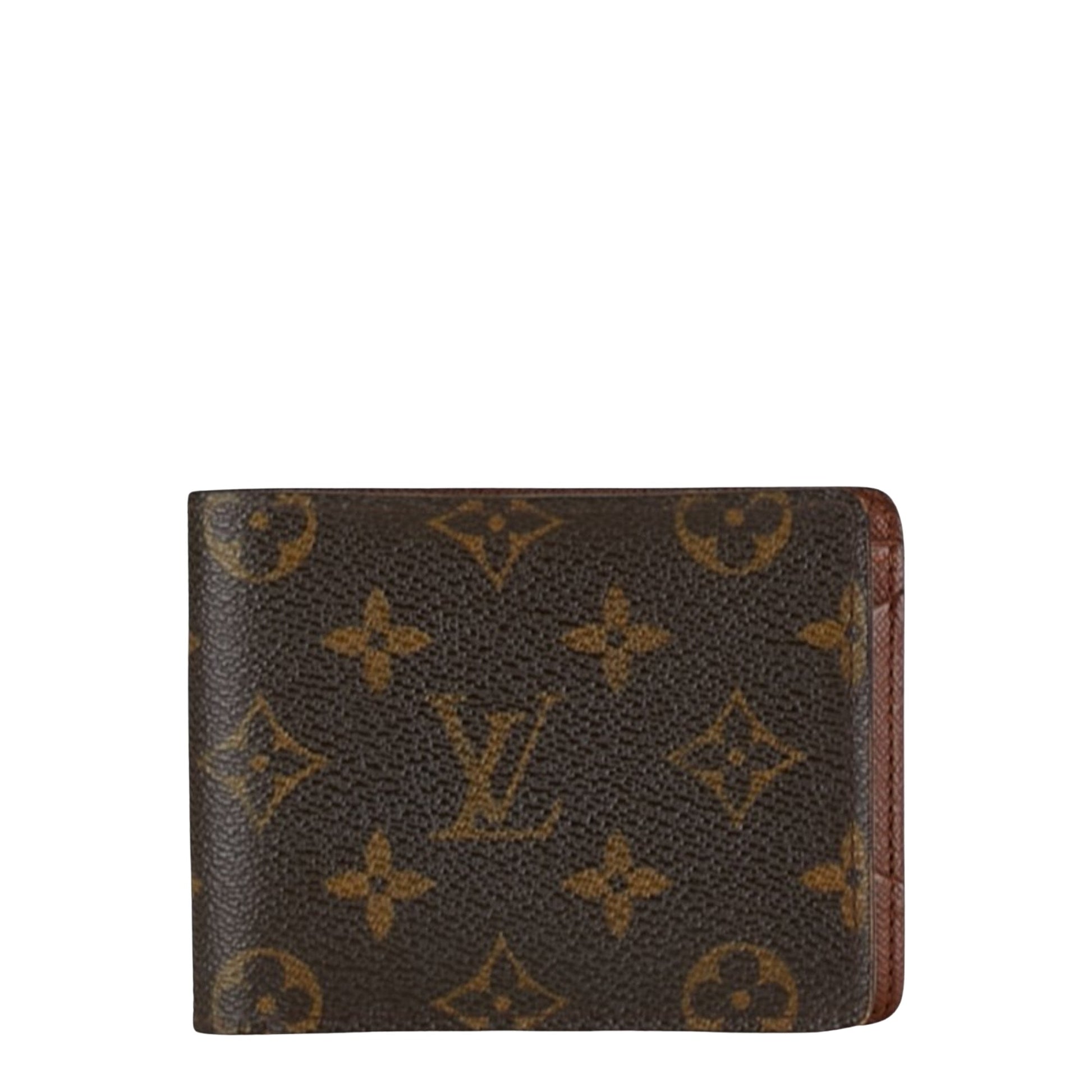 Louis Vuitton PORTEFEUILLE MULTIPLE Brown Canvas Wallet 