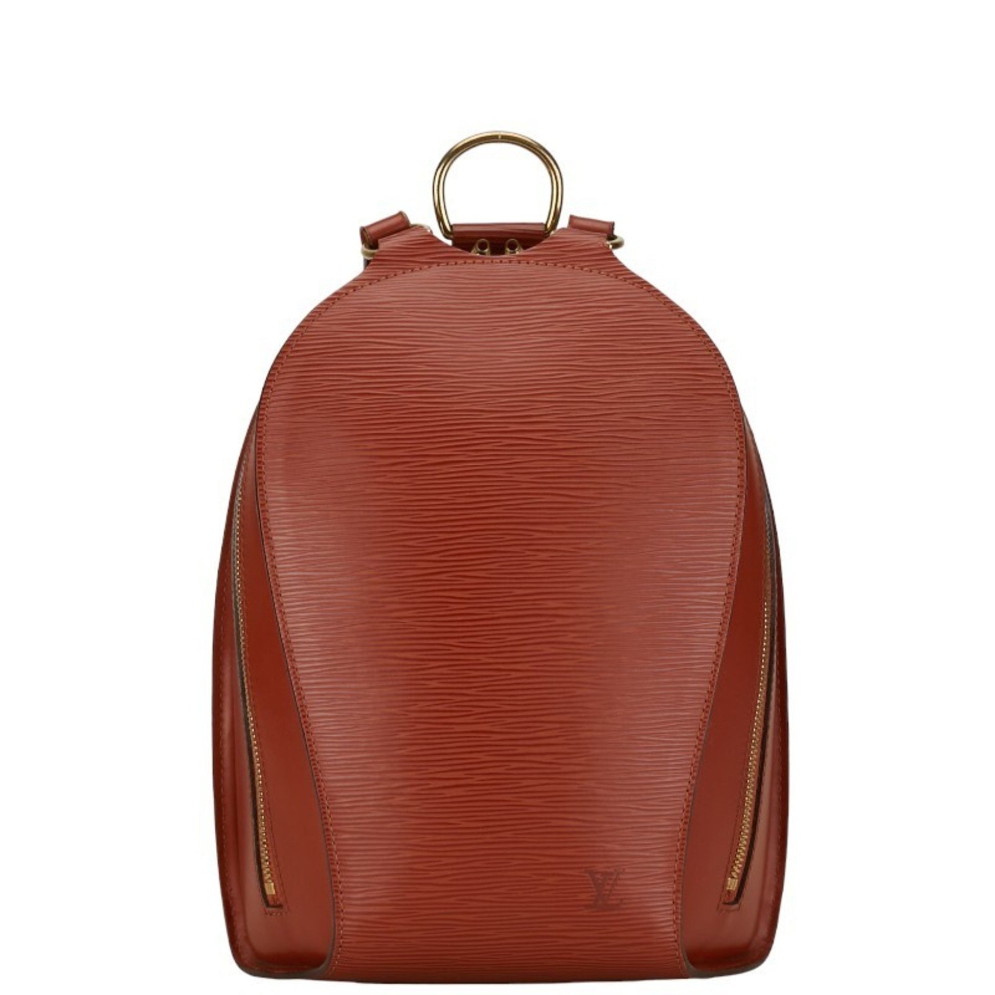 Louis Vuitton Mabillon Brown Leather Backpack Bag