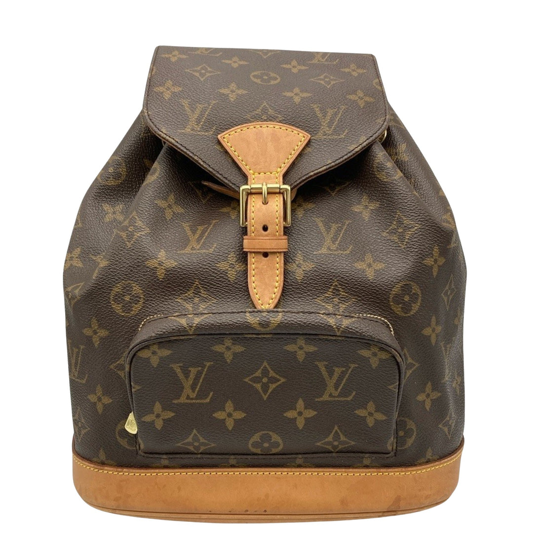 Louis Vuitton Montsouris Brown Calfskin Backpack Bag