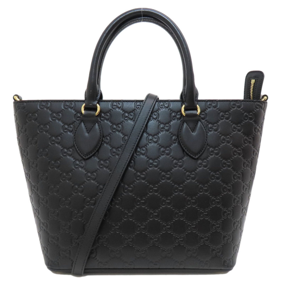 Gucci Shima line Black Leather Tote Bag