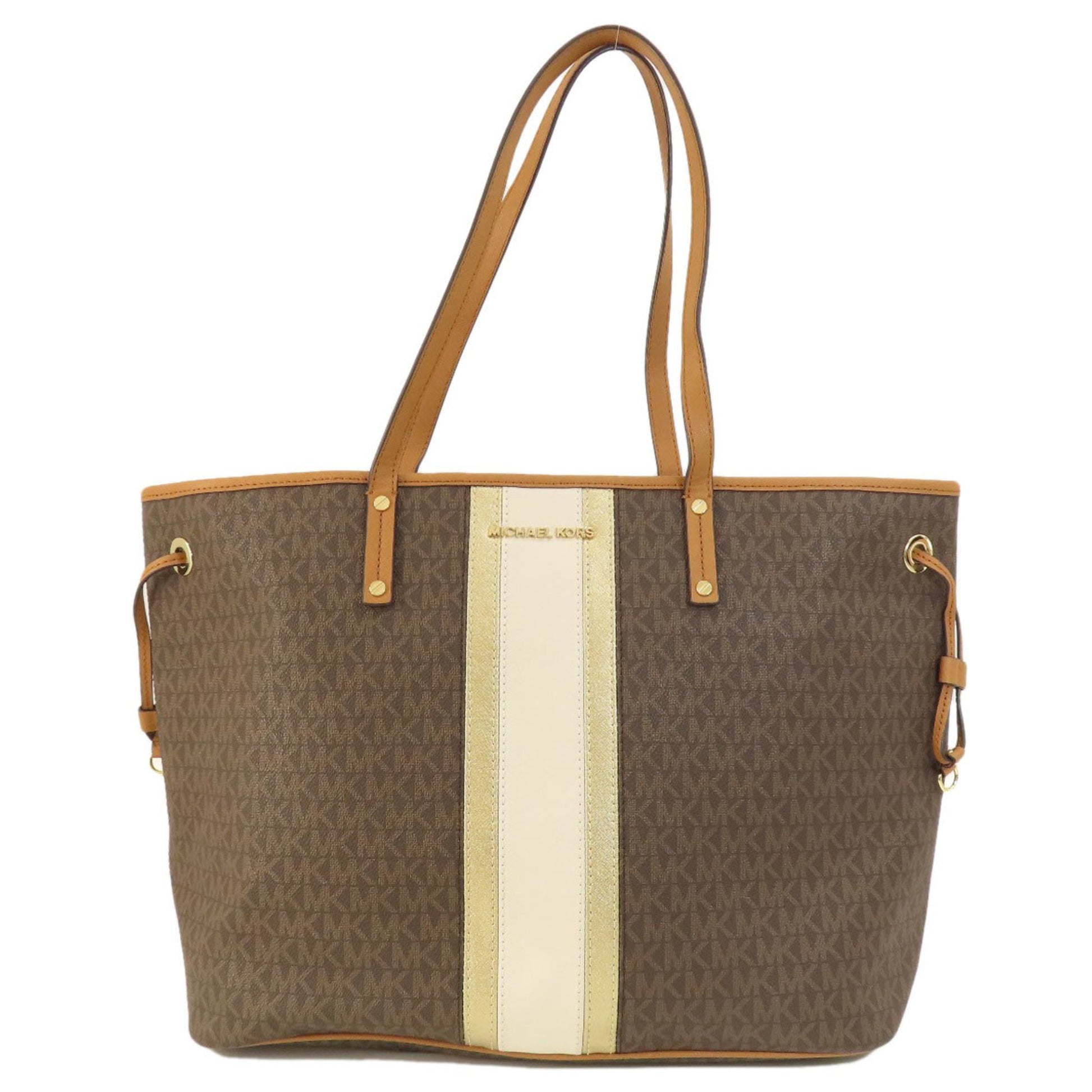 Michael Kors Signature Brown Canvas Tote Bag