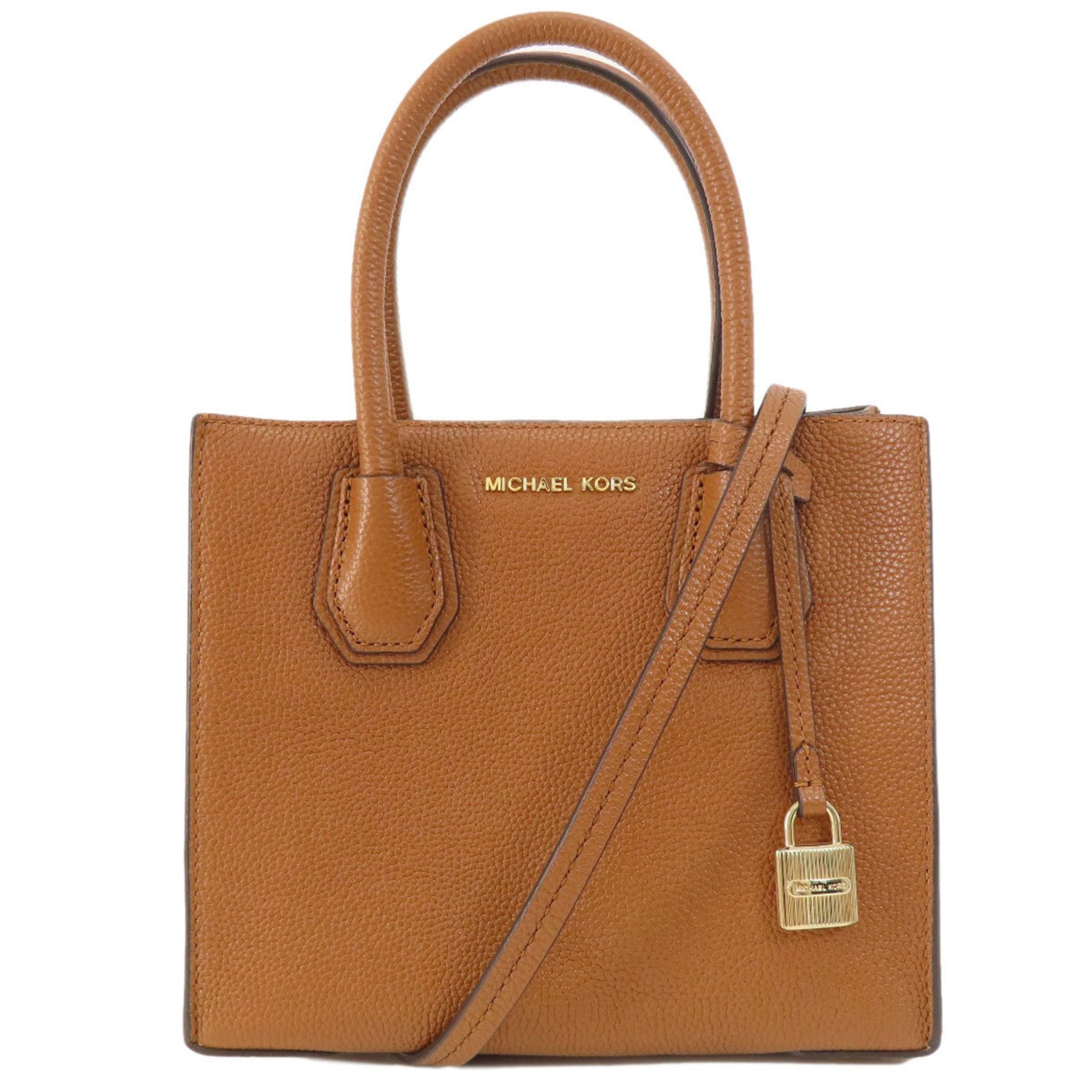 Michael Kors Mercer Brown Leather Handbag 