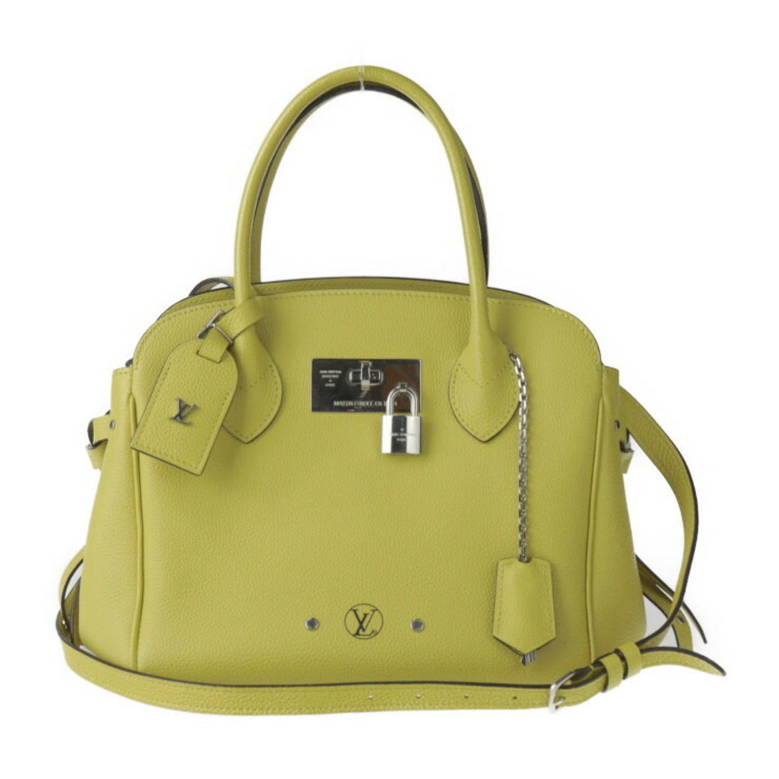 Louis Vuitton Milla Green Leather Handbag 