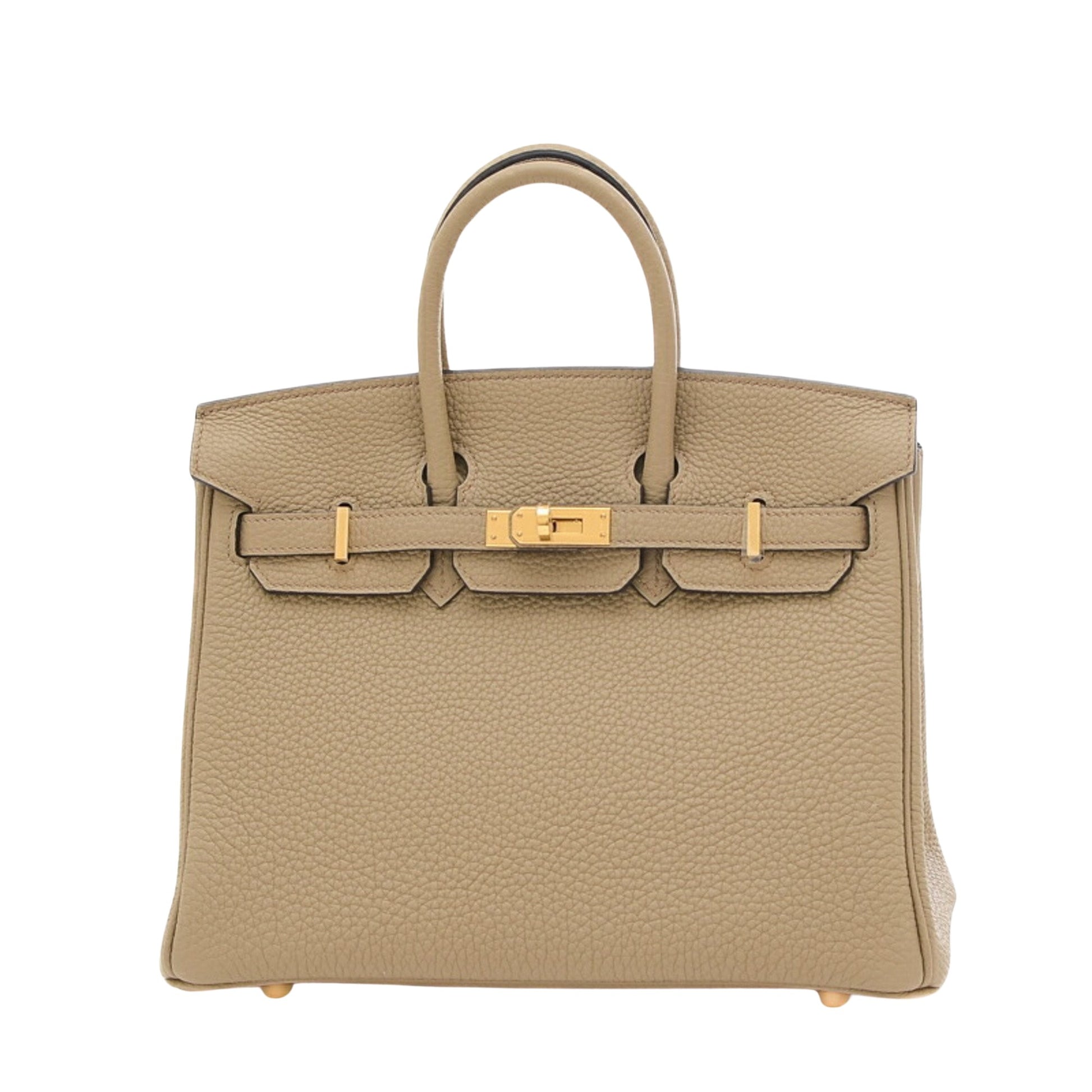 Hermès Birkin 25 Beige Leather Handbag 