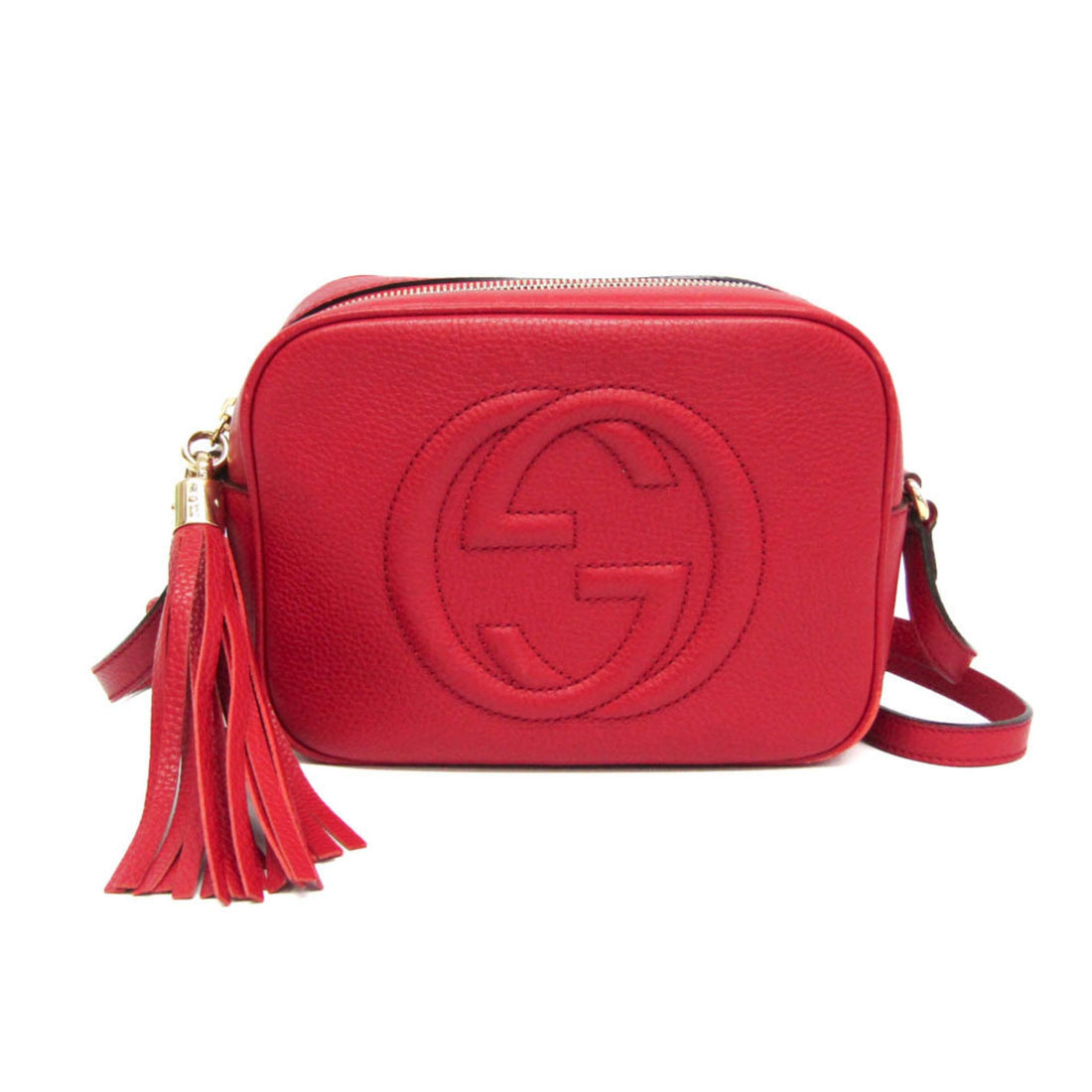 Gucci Soho Red Leather Shoulder Bag