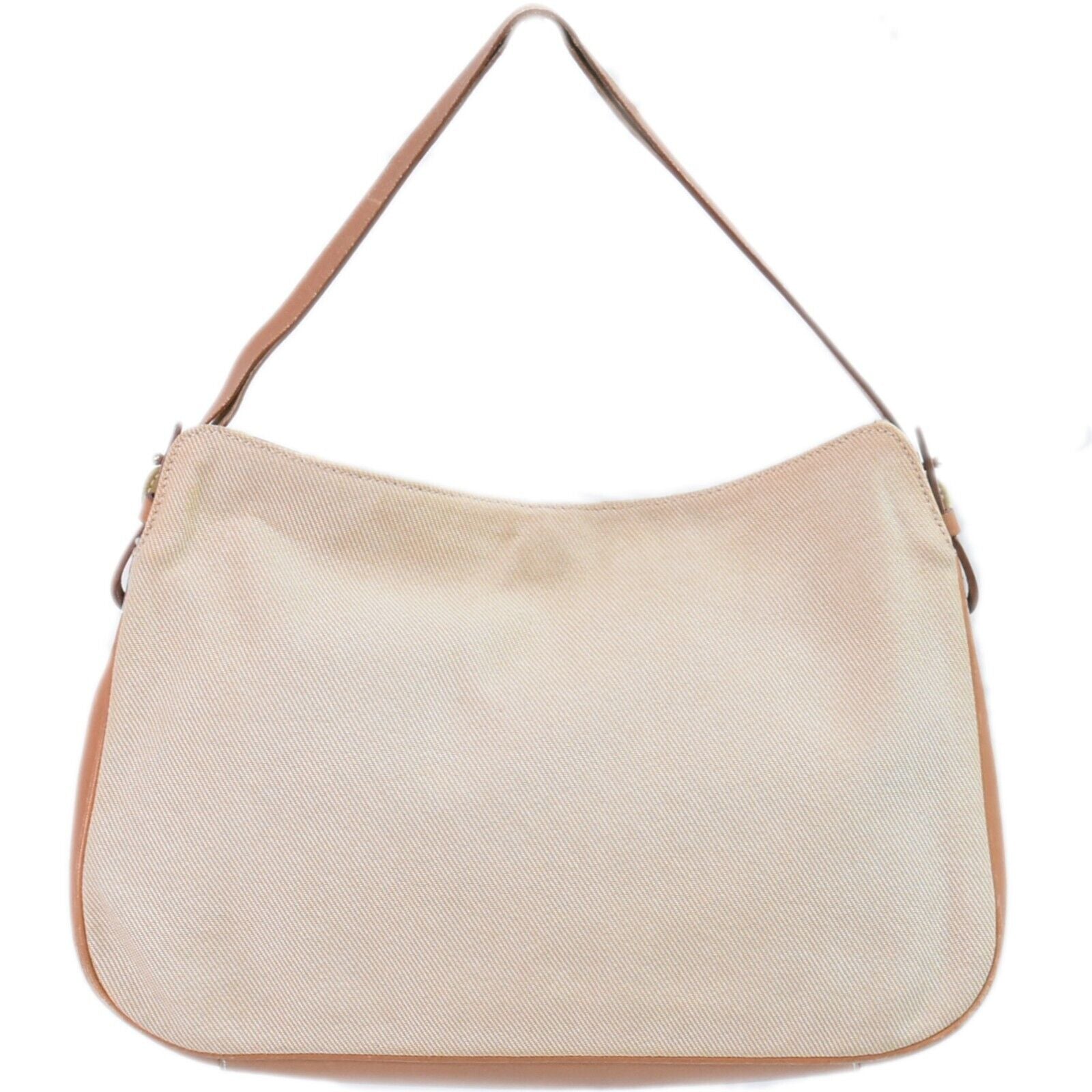 Salvatore Ferragamo Beige Canvas Handbag 