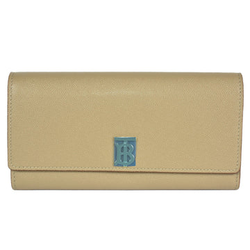 Burberry TB Beige Leather Wallet 