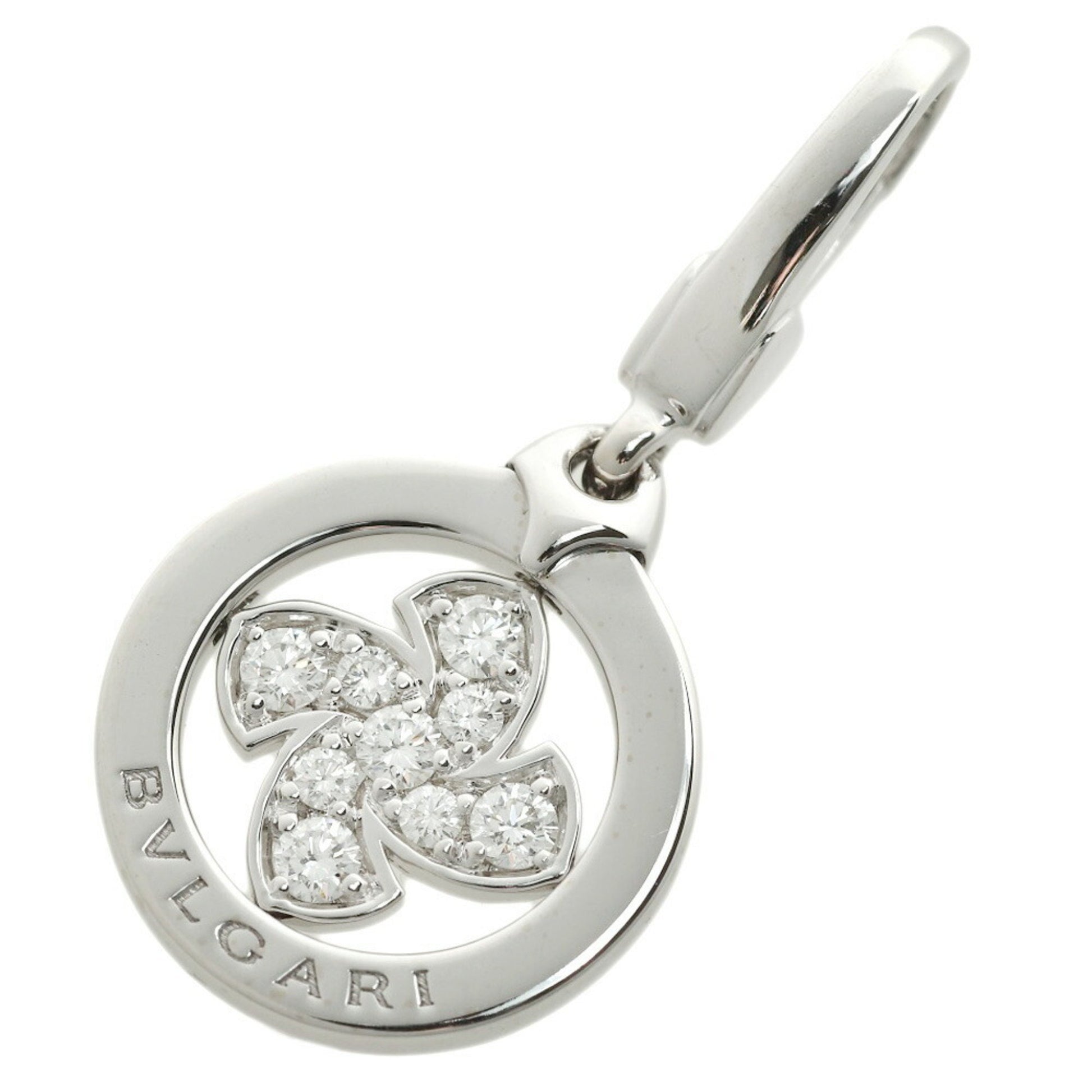 Bulgari Tondo Silver White Gold Pendant 