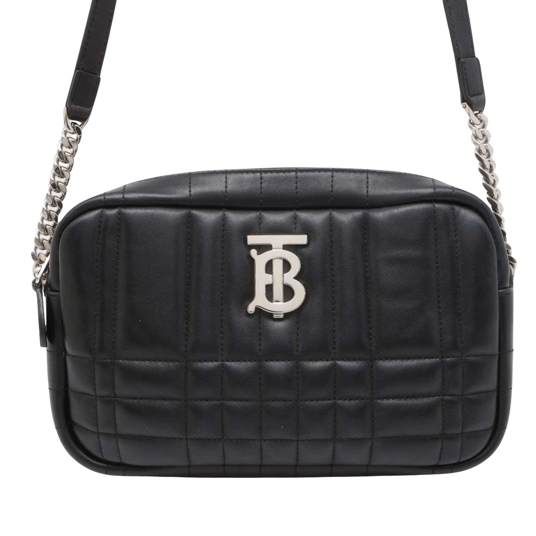 Burberry TB Black Leather Shoulder Bag