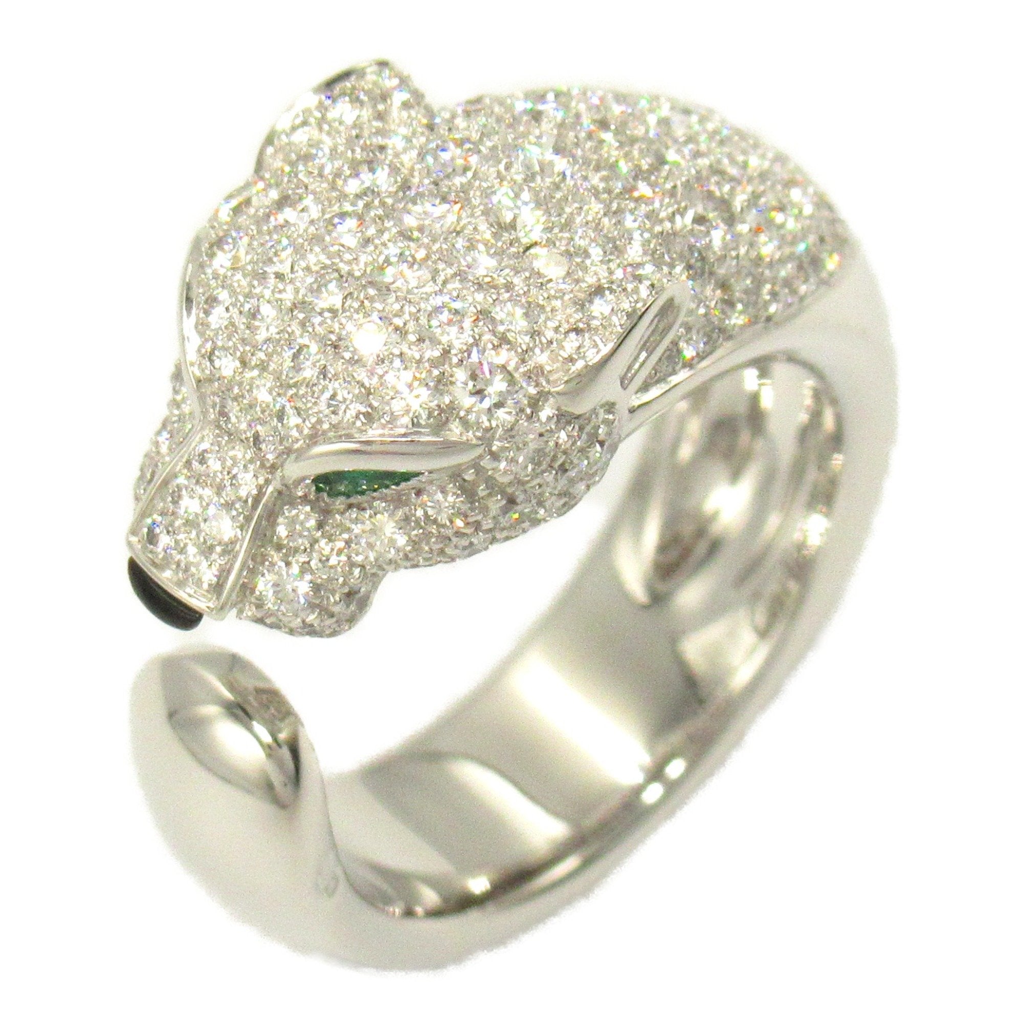 Cartier Panthère Silver White Gold Ring 