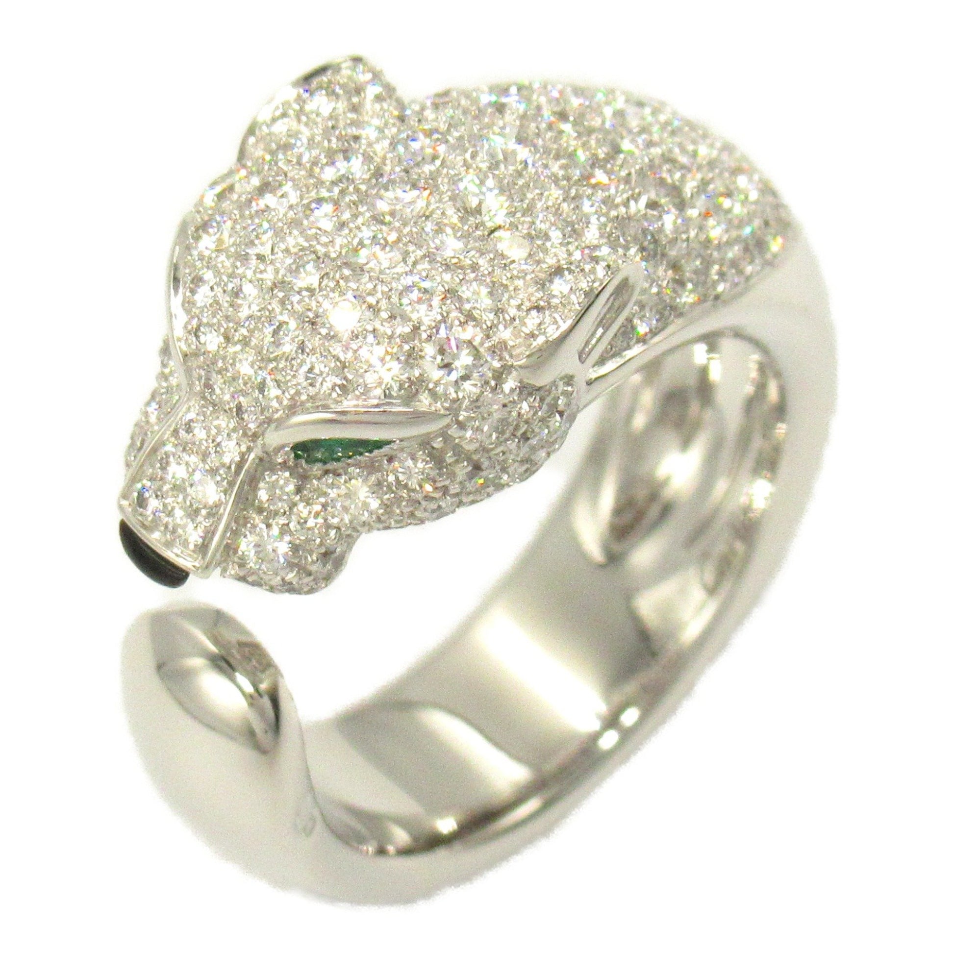 Cartier Panthère Silver White Gold Ring 