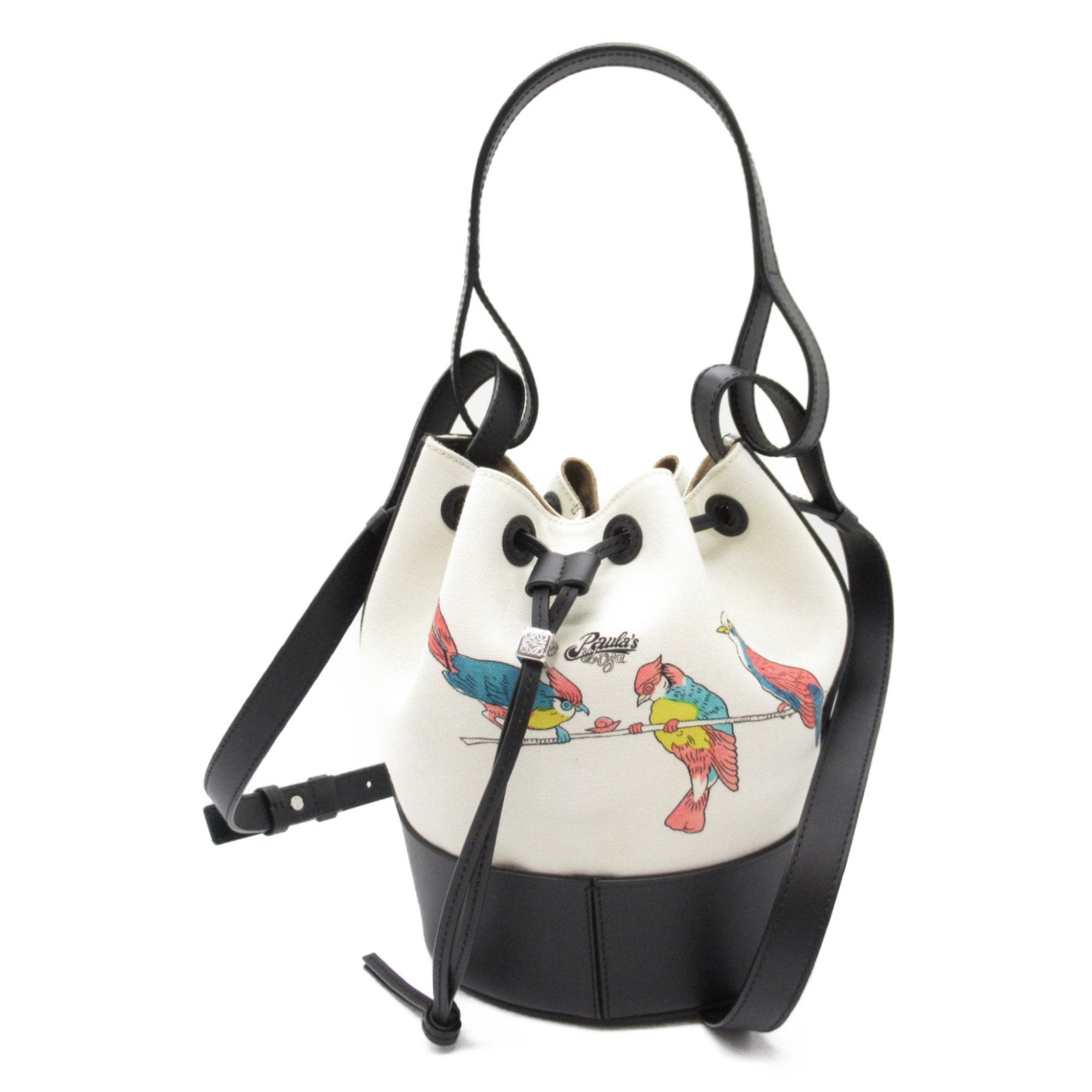 Loewe Balloon White Leather Shoulder Bag