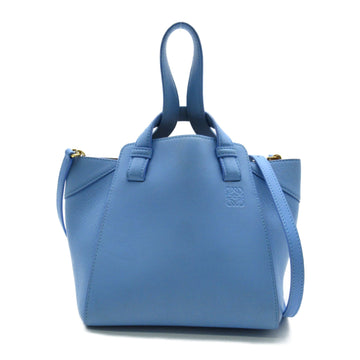 Loewe Hammock Blue Leather Tote Bag