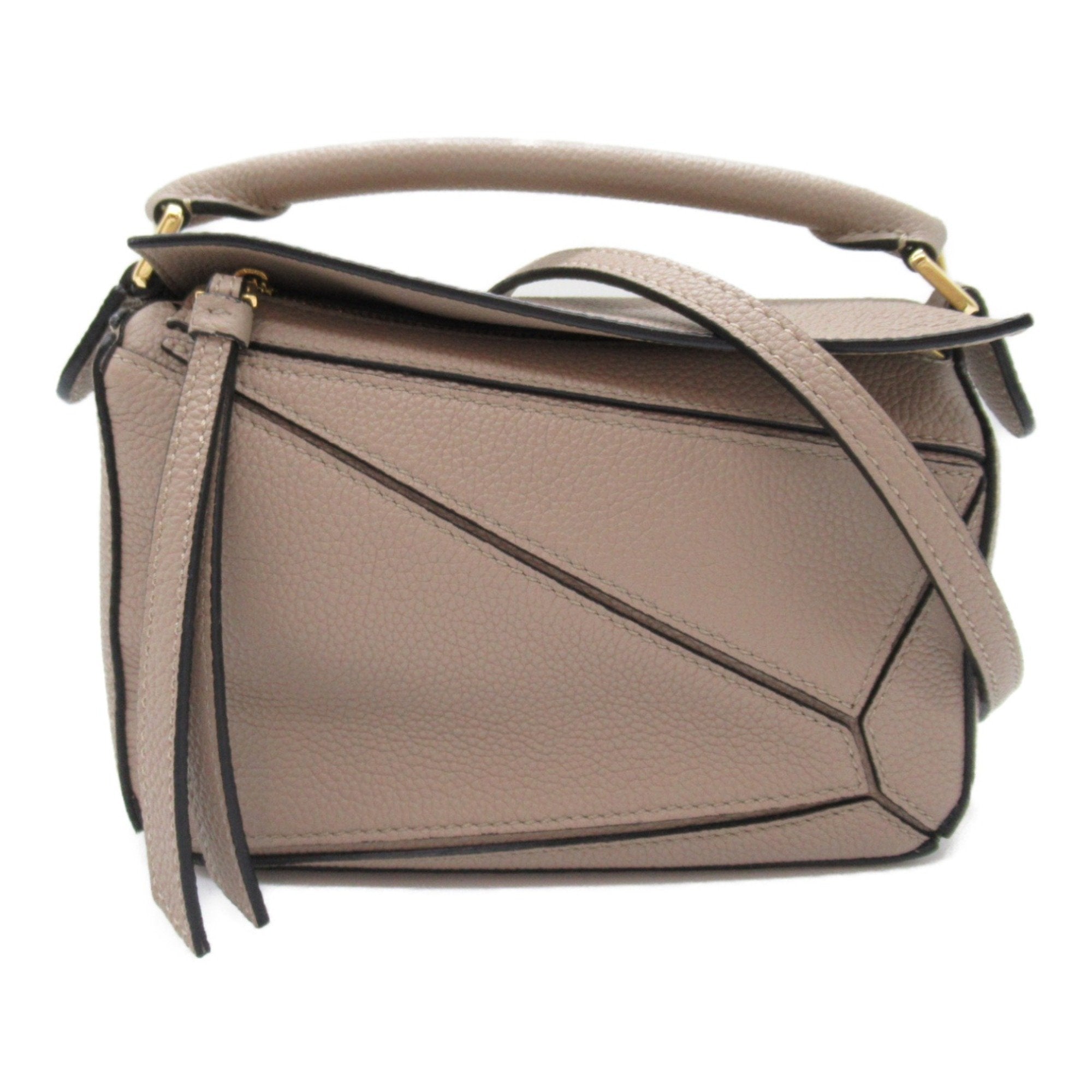 Loewe Puzzle Beige Leather Handbag 