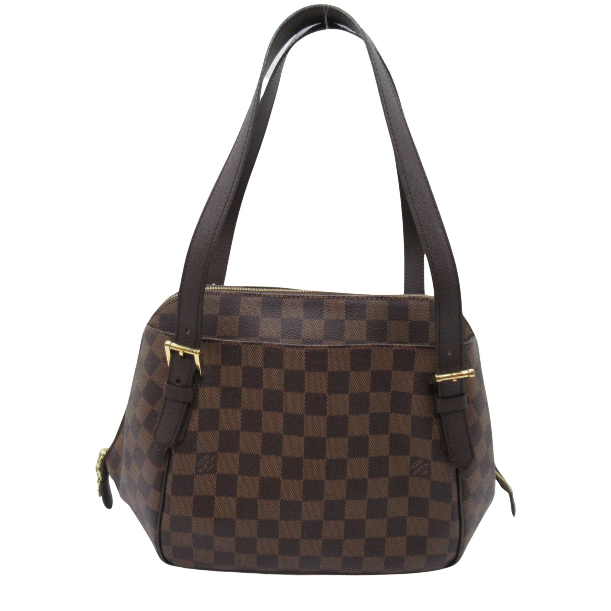 Louis Vuitton Belem MM Brown Canvas Shoulder Bag