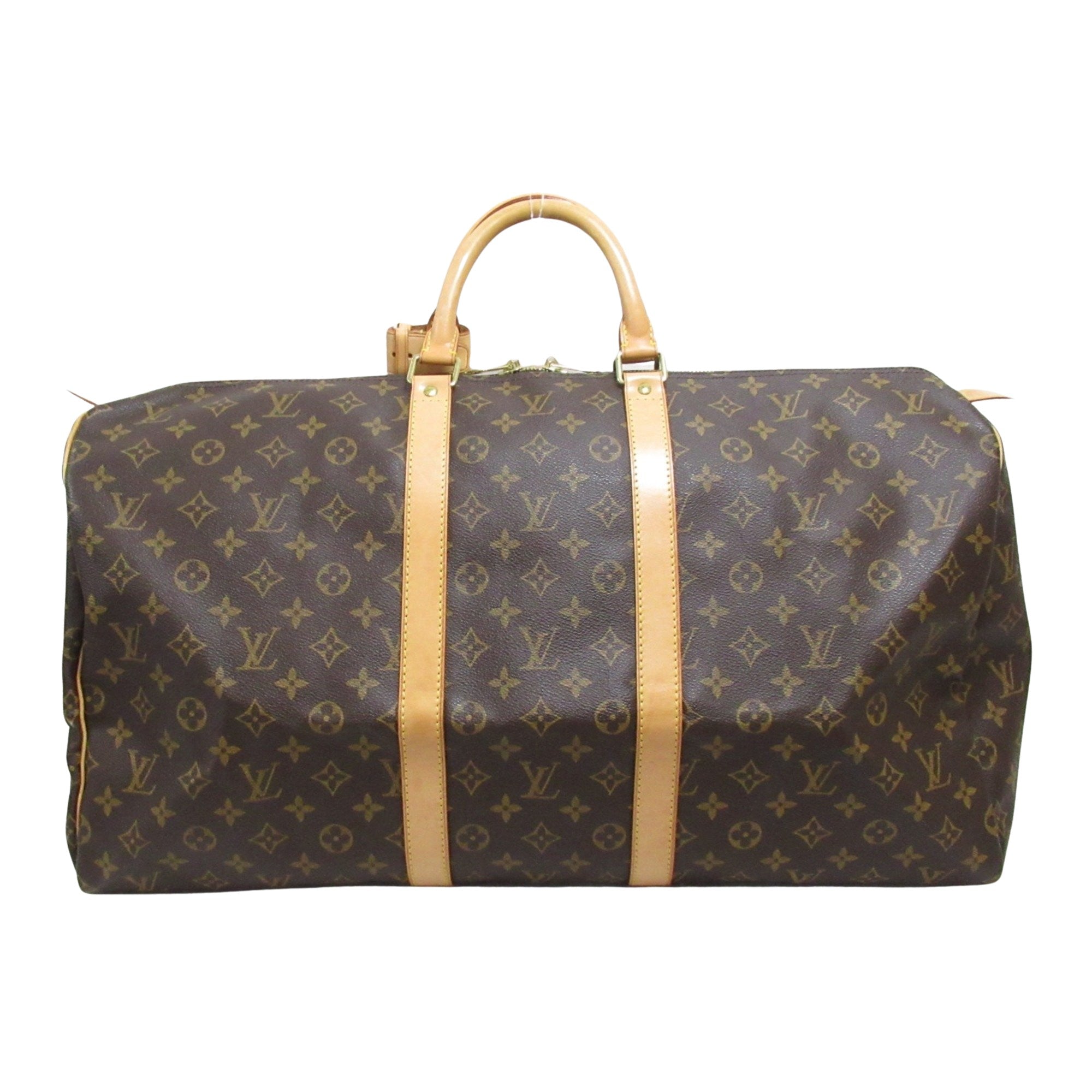 Louis Vuitton Keepall 55 Brown Canvas Travel Bag