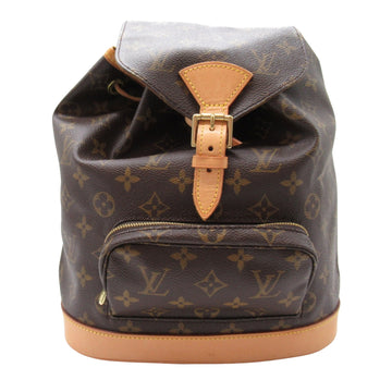 Louis Vuitton Montsouris MM Brown Canvas Backpack Bag