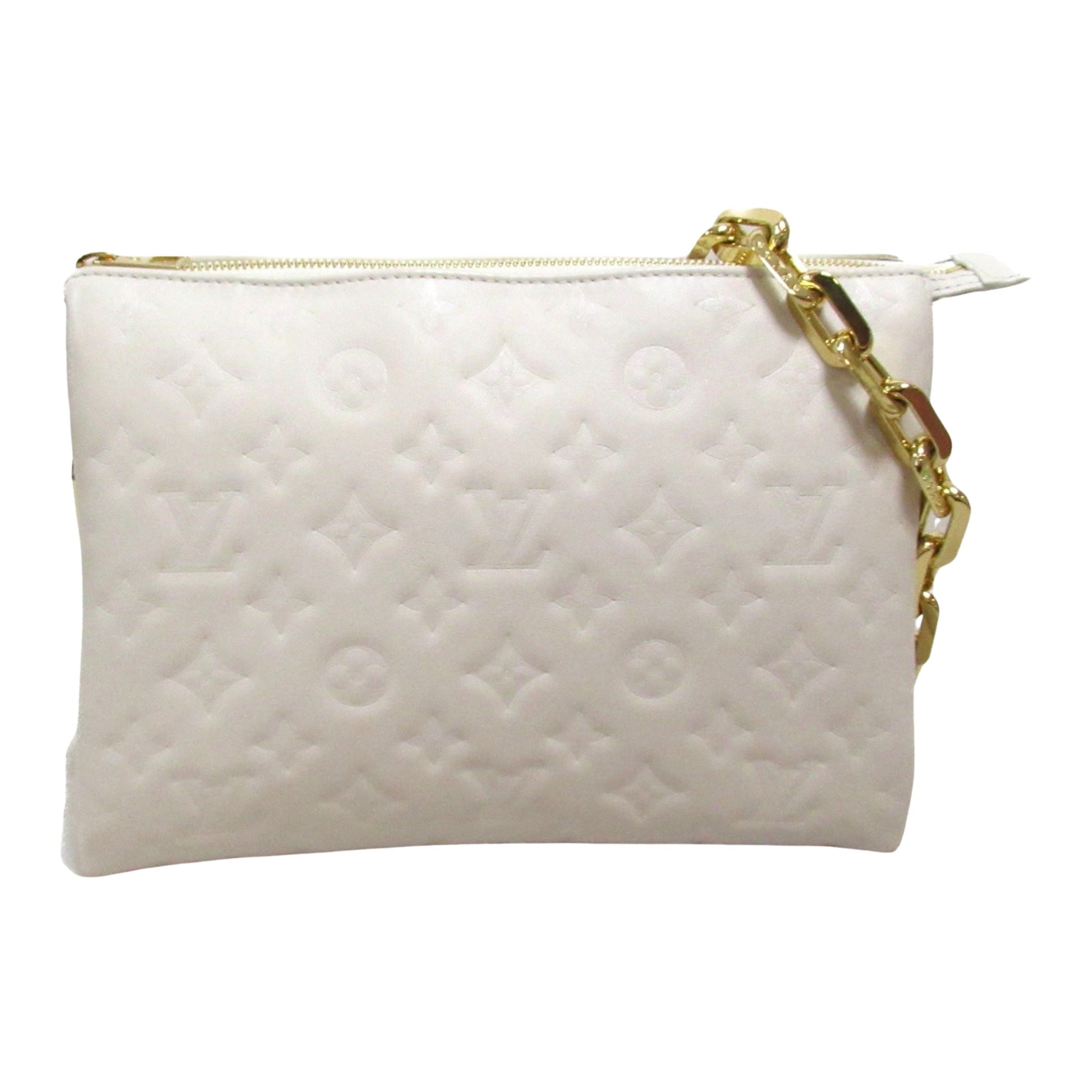 Louis Vuitton Coussin Beige Leather Shoulder Bag