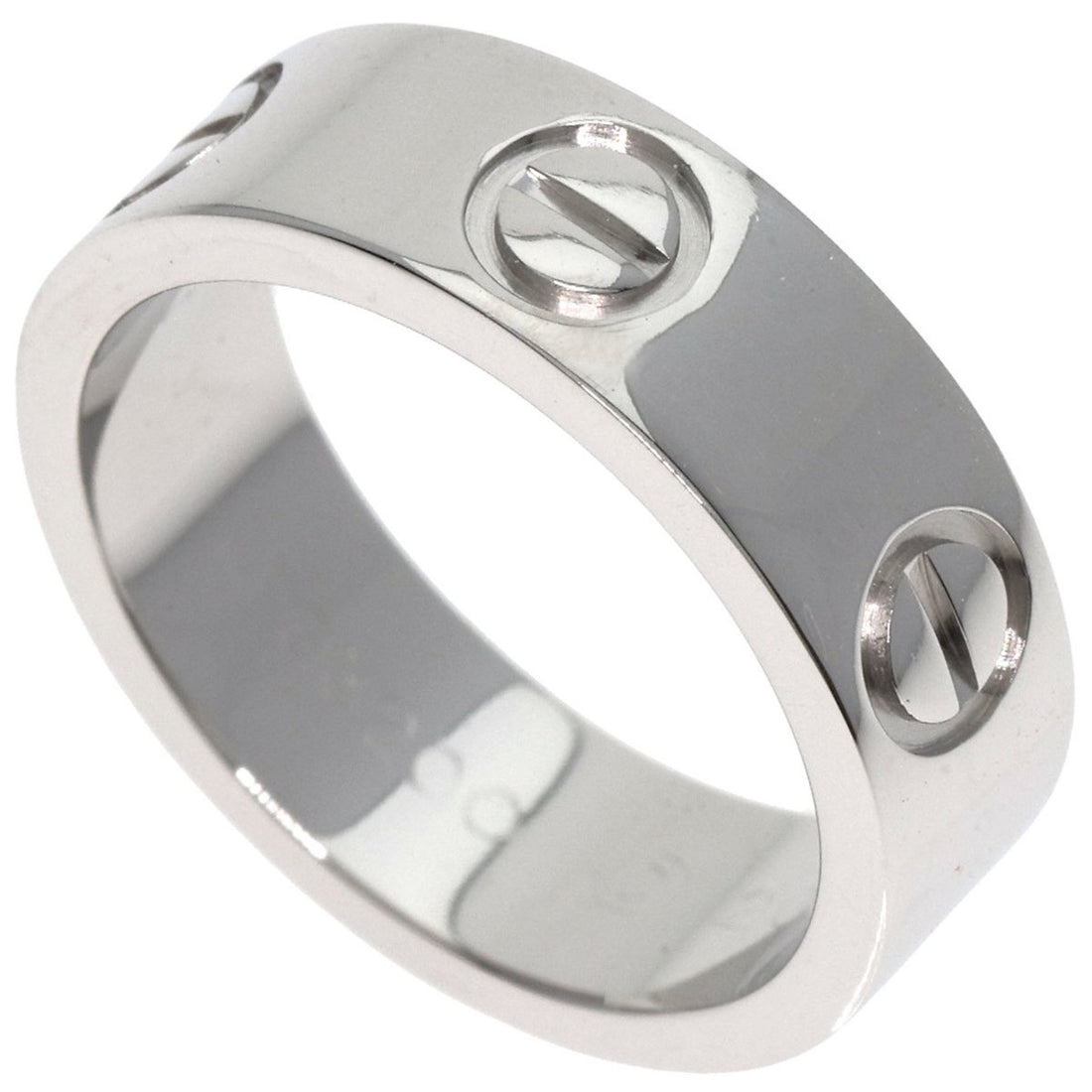 Cartier Love Silver Platinum Ring 