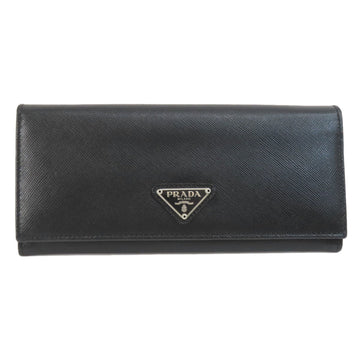 Prada Saffiano Black Leather Wallet 