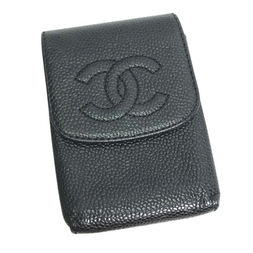 Chanel Logo CC Black Leather Jewelleryset 