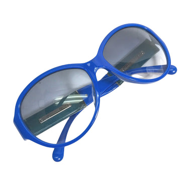 Chanel Coco Mark Blue Plastic Glasses 