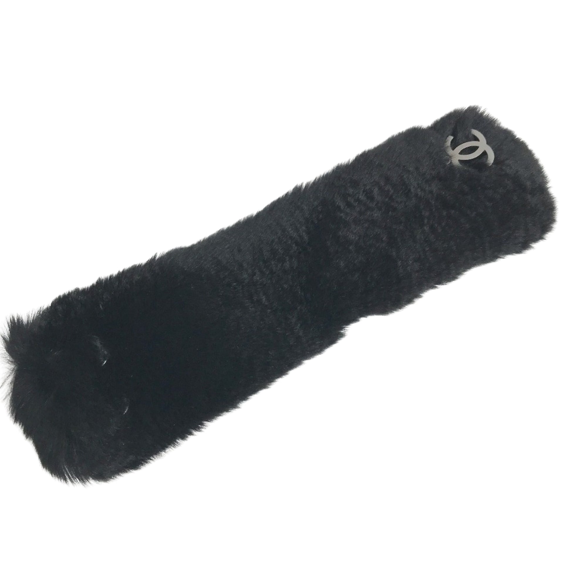 Chanel Black Fur Bracelet 