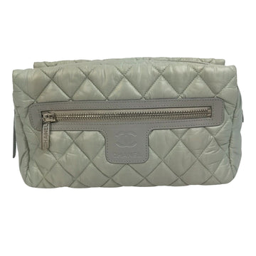 Chanel Coco Cocoon Green Synthetic Clutch Bag