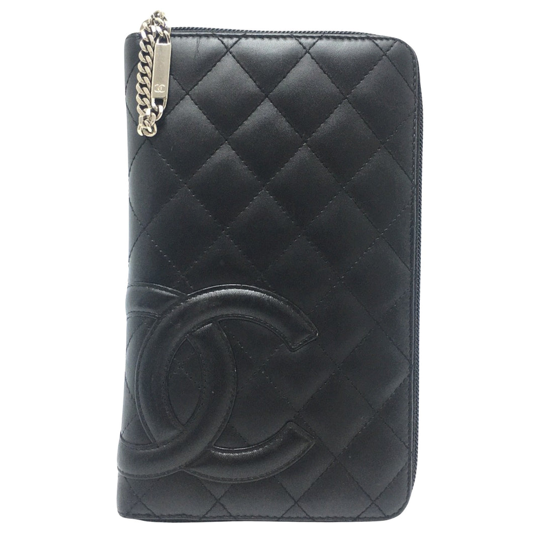 Chanel Cambon Black Leather Wallet 