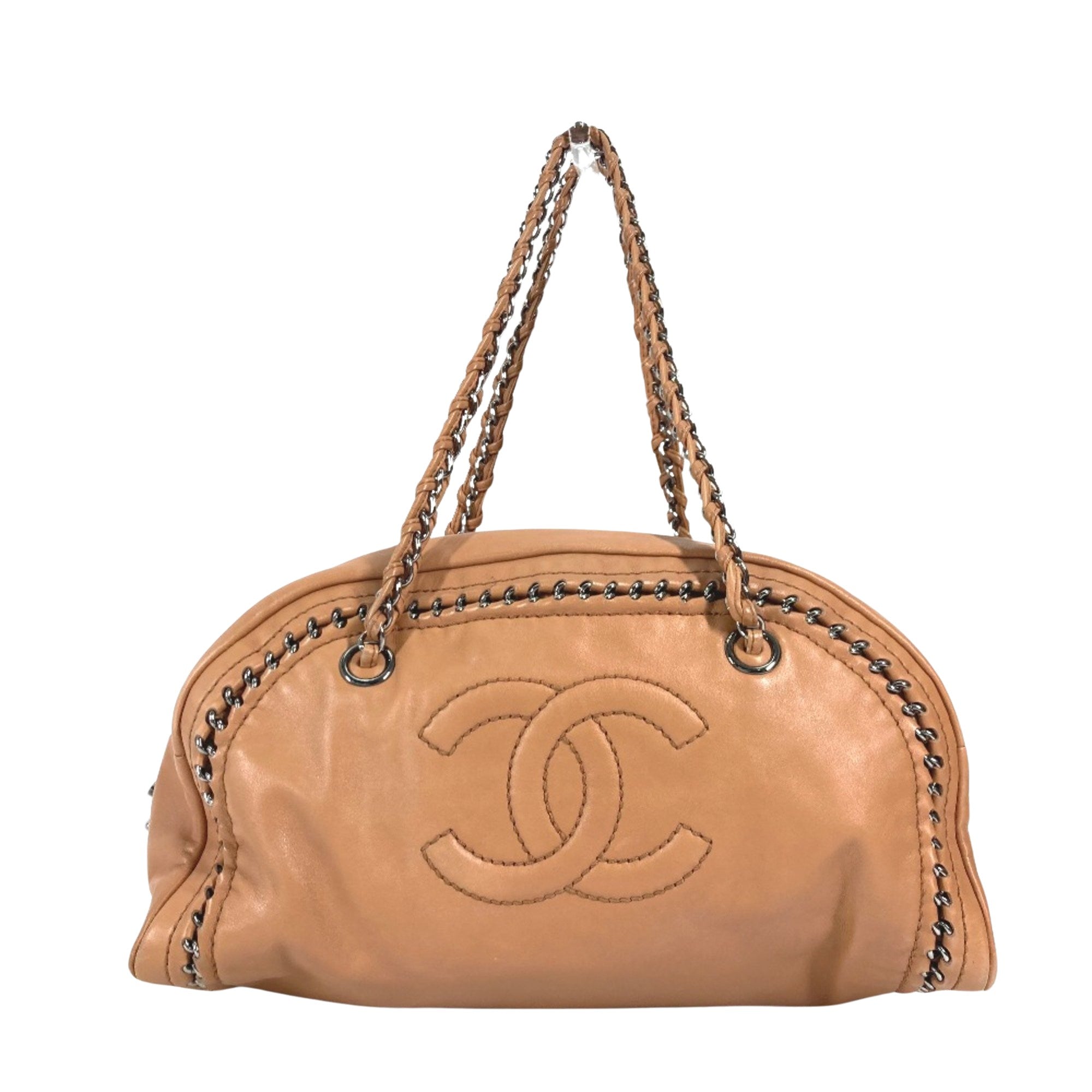 Chanel Luxury line Brown Leather Shoulder Bag