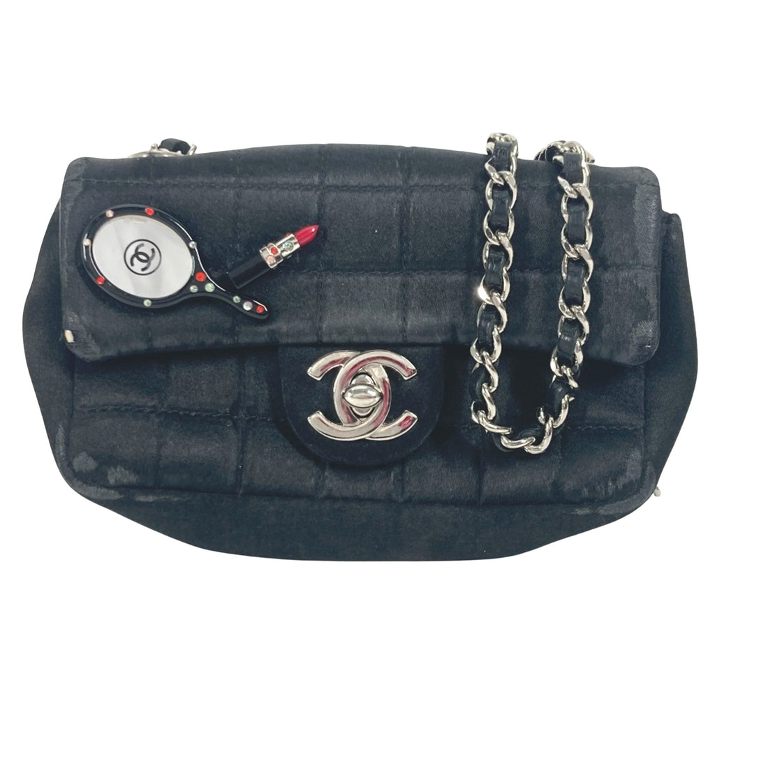 Chanel Timeless Black Canvas Shoulder Bag