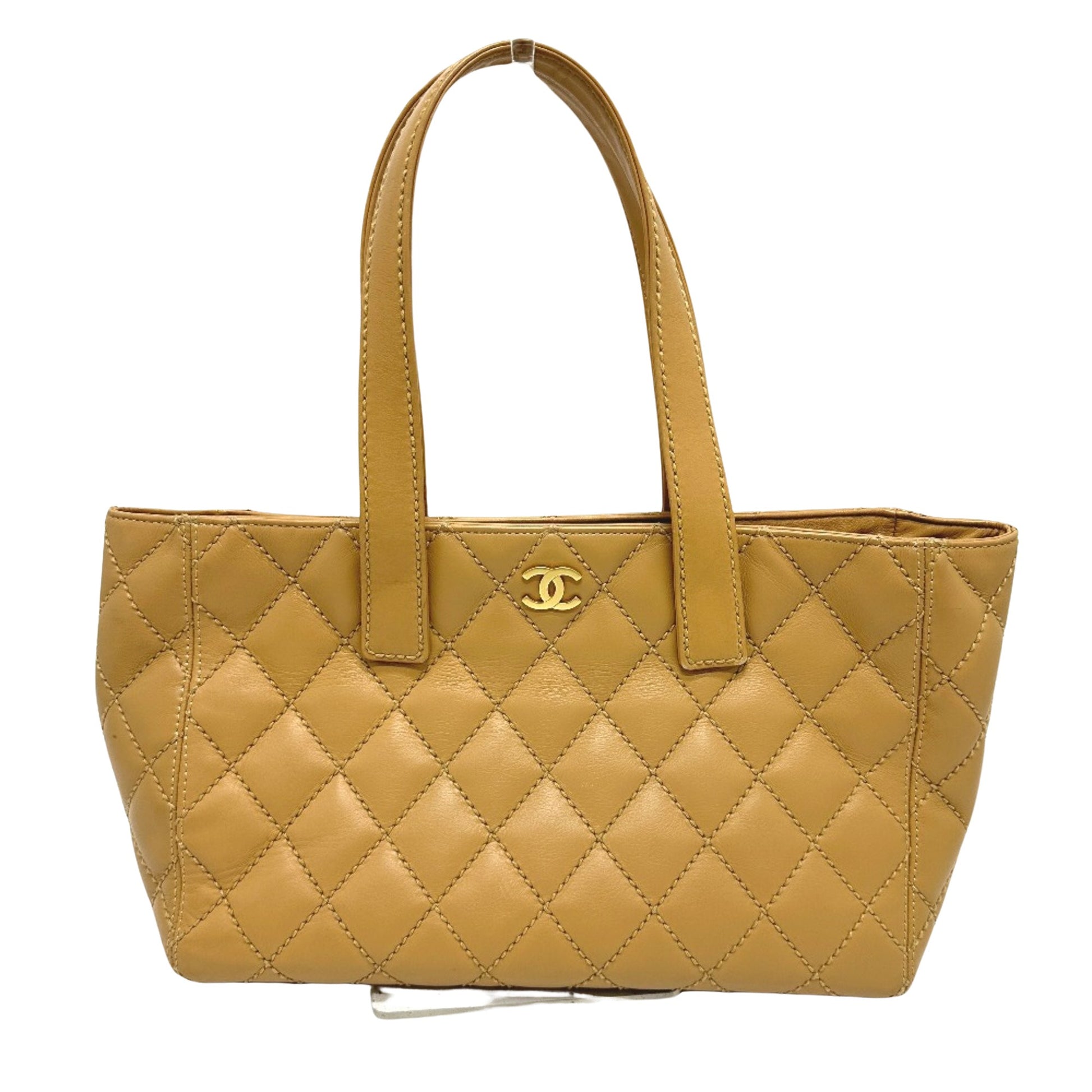 Chanel Wild stitch Beige Leather Tote Bag