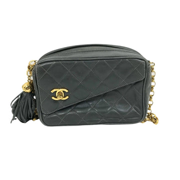 Chanel Camera Black Leather Shoulder Bag