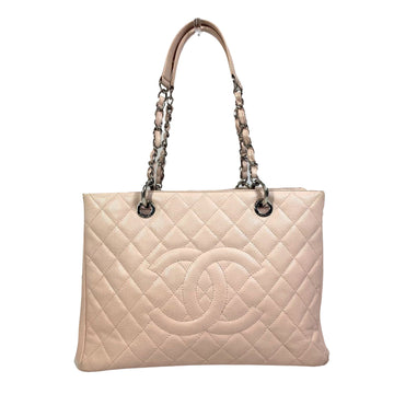 Chanel Shopping Pink Leather Tote Bag