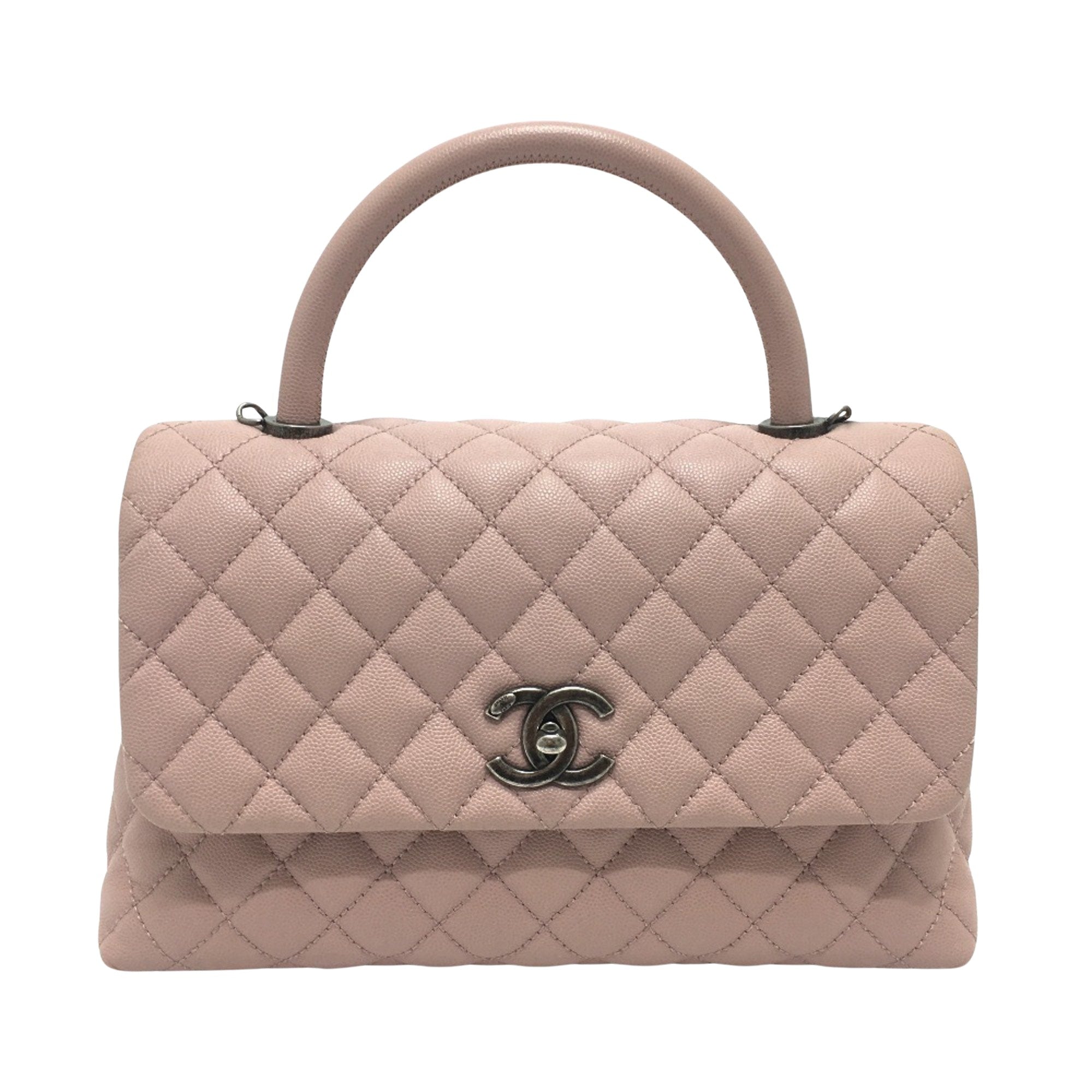 Chanel Coco Handle Pink Leather Handbag 