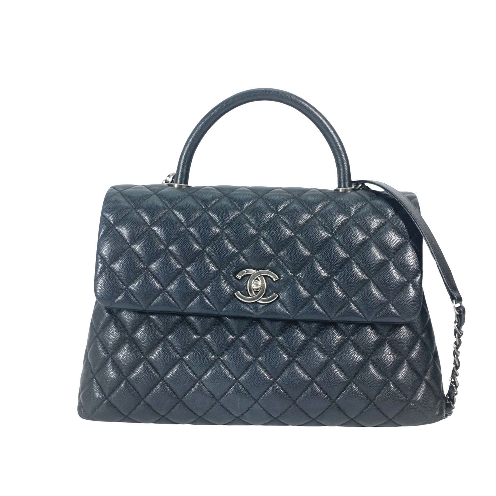 Chanel Sac à Rabat Black Leather Handbag 