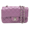 Chanel Timeless Purple Leather Shoulder Bag