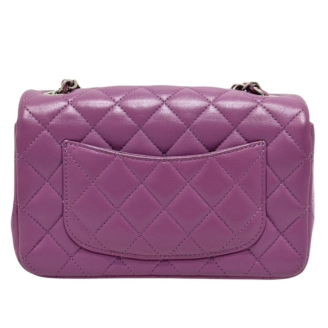 Chanel Timeless Purple Leather Shoulder Bag